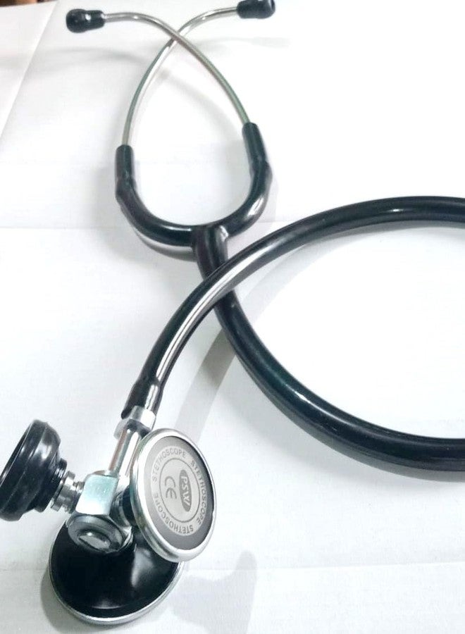 PSW سماعة طبية ثلاثية الرؤوس من PAL Professional Trigon - أسود | سماعة طبية للأطباء وطلاب الطب | حساسية صوتية عالية، تصميم متين، سماعات أذن مريحة - Image 3