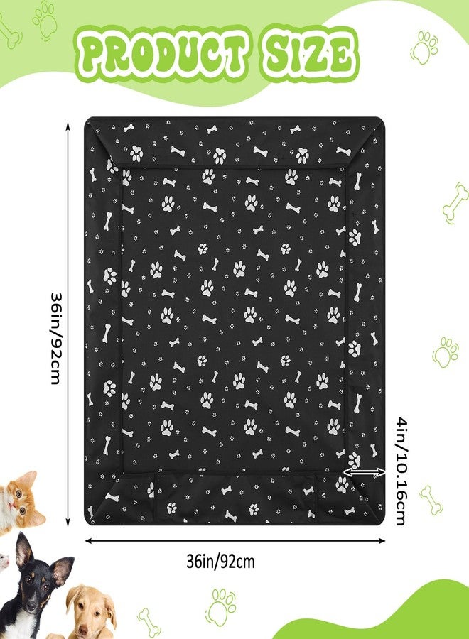 وسادة أرضية لحاضنة لعب الكلاب من مارسوي، مناسبة لحجم 36 بوصة، تتكون من 4 ألواح، تُستخدم كبساط لتمارين الحيوانات الأليفة، قابلة لإعادة الاستخدام والغسل، تُستخدم كبساط تدريب للتبول، بتصميم حلقي. الحاضنة غير متضمنة. - Image 2