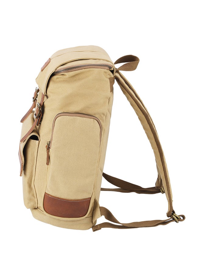 دي بي تي شنطة رحلات جبلية, كاكي*جلد بني - Image 4