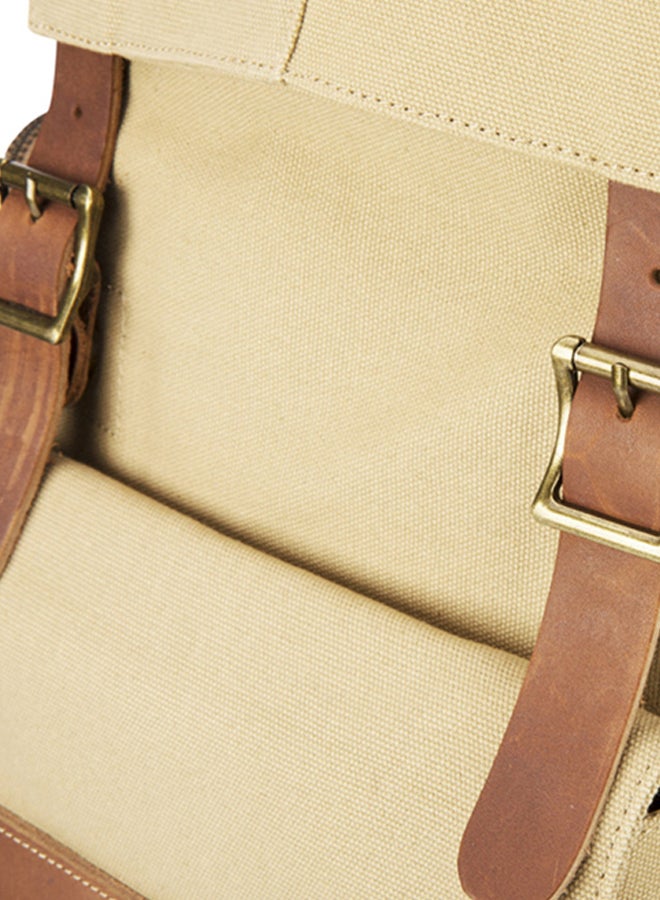 دي بي تي شنطة رحلات جبلية, كاكي*جلد بني - Image 5