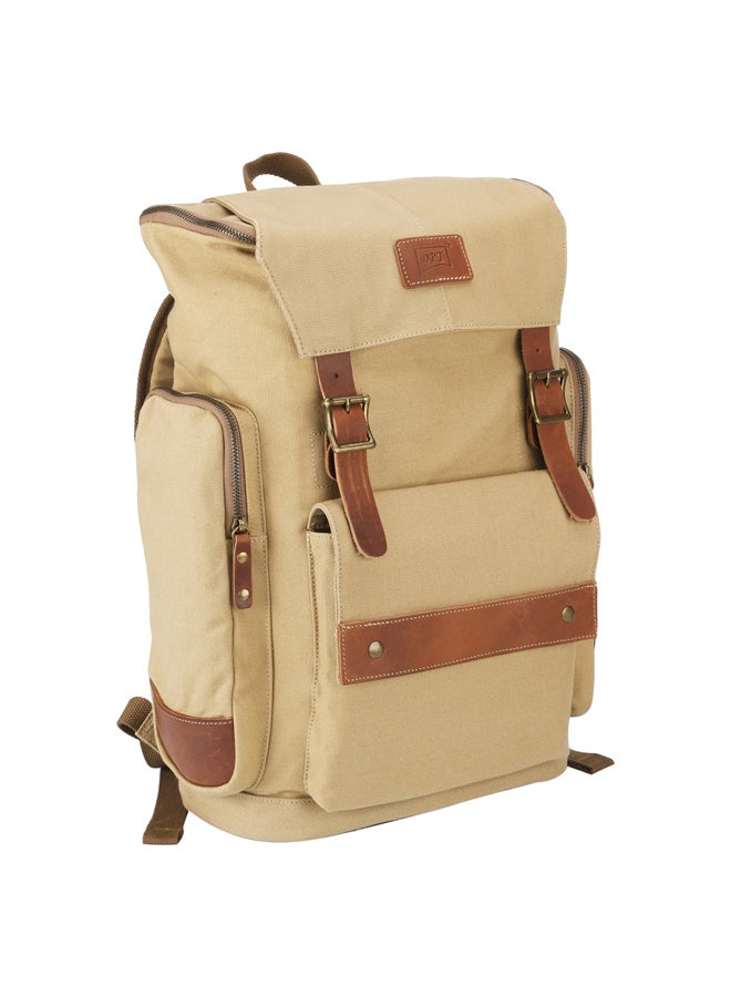 دي بي تي شنطة رحلات جبلية, كاكي*جلد بني - Image 1
