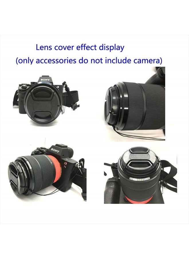 WH1916 - T7 Lens Cap [58mm] for Canon Rebel T8i T7 4000D w/ EF-S 18-55mm Lens, Compatible for Fujifilm X-S10 w/ XF18-55mm Lens [2-Pack] - Image 1