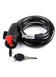 QiaoKai "Heavy Duty Bike Lock for UAE Cities & Desert Rides – Anti-Theft Steel Cable with Heat-Resistant Coating, Lightweight & Portable for Gym, Malls & Dubai Cycling 