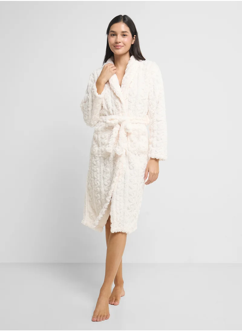 جينجر Plush Terry Bath Robe