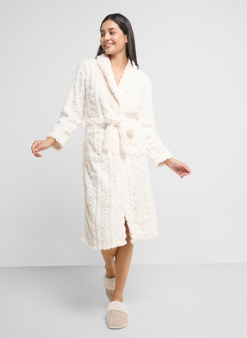 Ginger Plush Terry Bath Robe  - Image 4