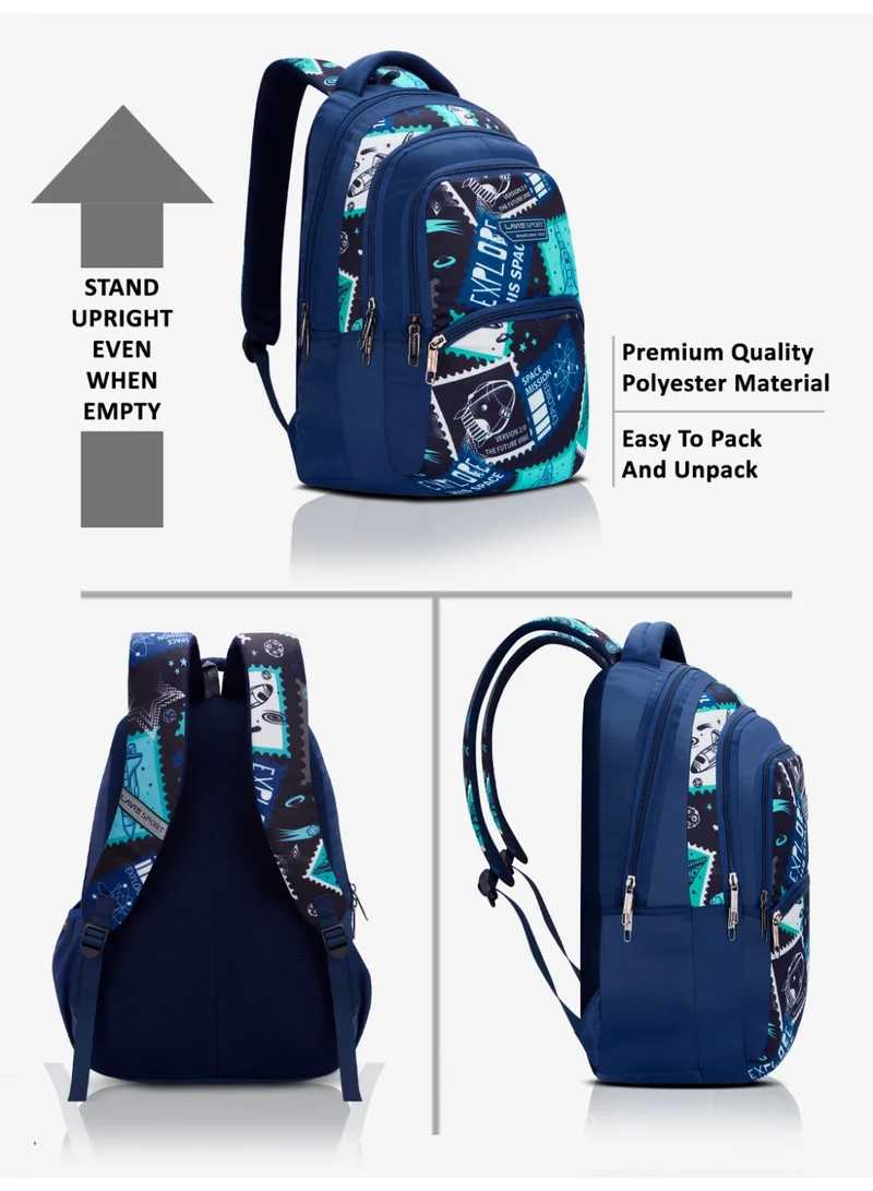 Lavie  Sport 30L Spaceship Backpack | 17Inch | (Navy)  | Best Price UAE