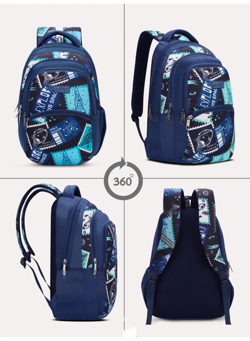 Lavie Sport 30L Spaceship Backpack | 17Inch | (Navy)