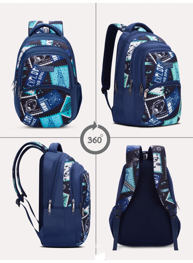 لافي حقيبة ظهر لافي سبورت  لتر بتصميم مركبة فضائية  بوصة كحلي - Image 2