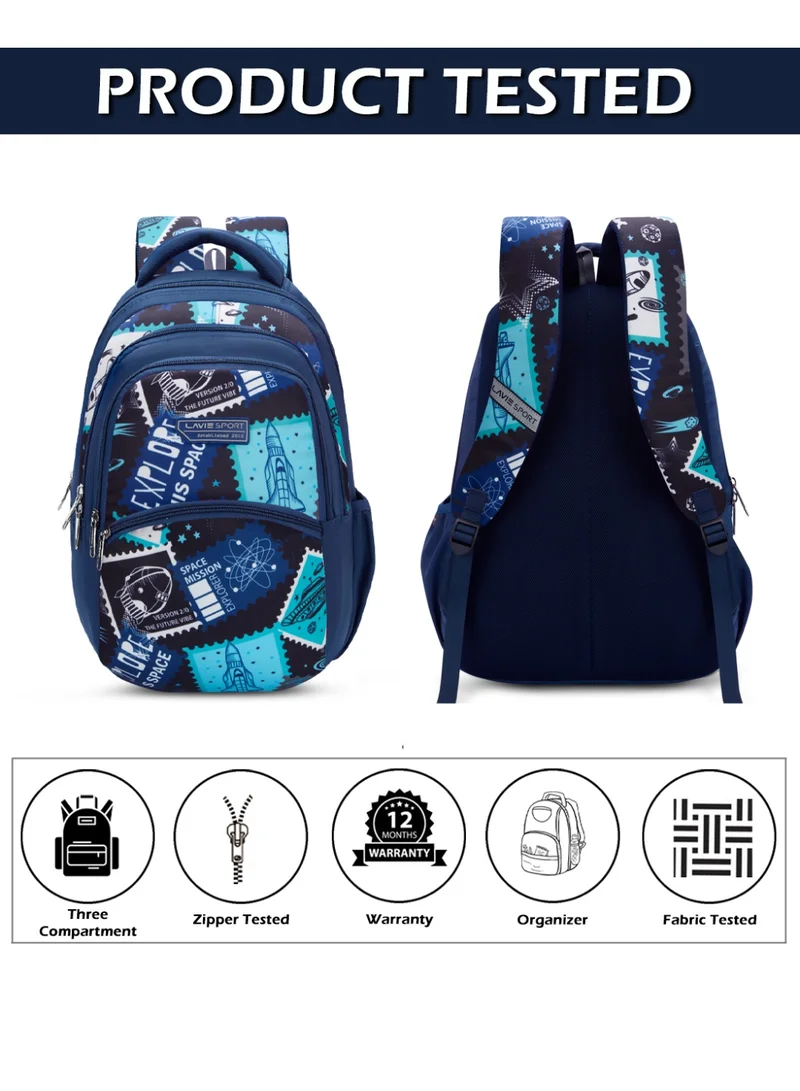 Lavie  Sport 30L Spaceship Backpack | 17Inch | (Navy)  | Best Price UAE
