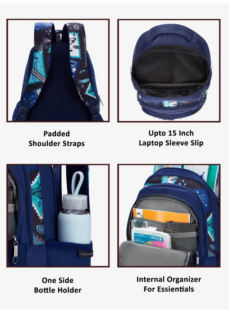Lavie  Sport 30L Spaceship Backpack | 17Inch | (Navy)  | Best Price UAE