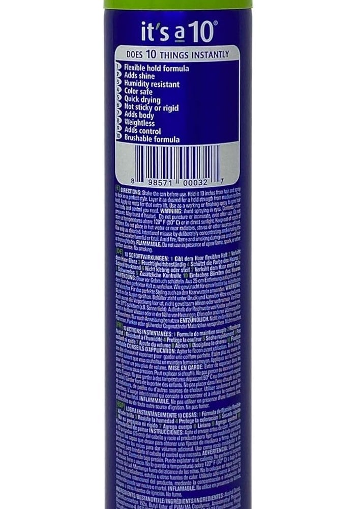 It's a 10 Haircare Miracle Finishing Spray, 10 Fl Oz - Flexible Hold, Humidity Resistant, Adds Shine - Image 2