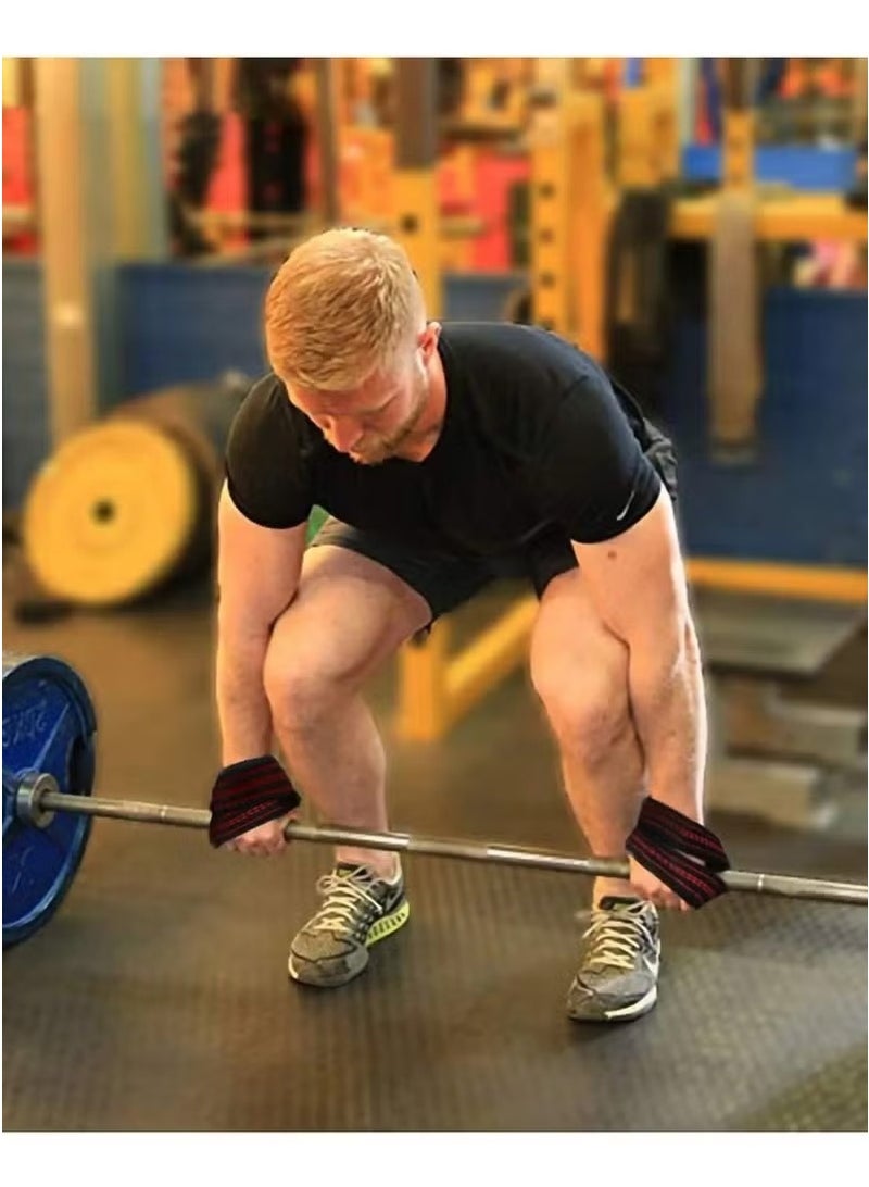 يوڠام أحزمة رفع الأثقال على شكل رقم 8 للرفعات الميتة وتمارين السحب ورياضة القوة – دعم معصم قوي للتمارين الرياضية وكمال الأجسام - Image 4