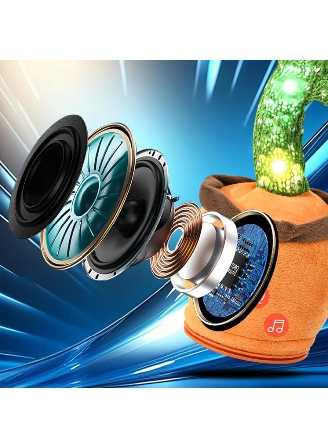 ST ZONE Dancing Cactus Toy with Singing, Talking & Mimicking Light Up Plush Toy Repeats What You Say Musical Baby Toy Gift for Boys & Girls - Image 5