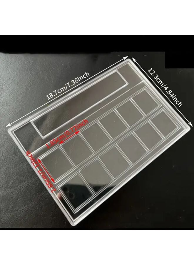 12 Stamps Collection Box Identification Display Box 12 Grid Rating Protection - Image 3