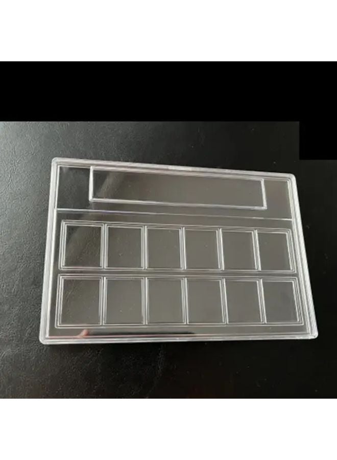 12 Stamps Collection Box Identification Display Box 12 Grid Rating Protection - Image 1