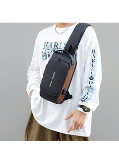 Generic SUPAAR Anti theft Crossbody Sling bag, Shoulder Backpack, Lightweight Chest Daypack with USB Charging Ports  - Image 3