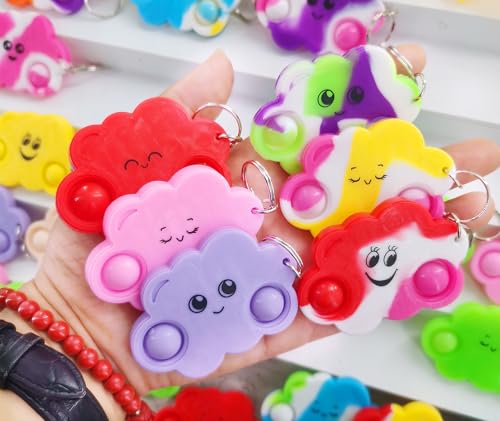 PSDFH 24 Packs Bulk Mini Cloud fidgets Toys for Kids Children Classroom Students Gift Prize from TeacherSky Cloud Animal Birthday Party Favors - Image 5