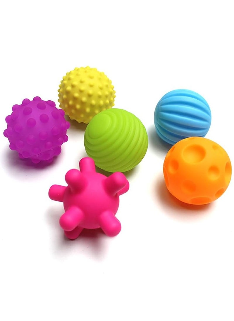 Toy Box Basic Baby Training Balls Multiple Colors Soft Touch Soft Sensory Balls For Infants Multi Colored  For Toddlers (6 Pack) Soft Color Bath Toys Basic Baby Training Balls Perfect Gift for Kids  - Image 2