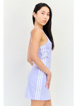 adidas Originals Women Sportswear Fit Sleeveless Outdoor Dress, Lavender  - Image 4