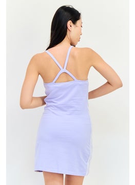 adidas Originals Women Sportswear Fit Sleeveless Outdoor Dress, Lavender  - Image 2