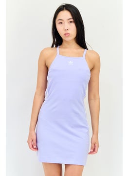 adidas Originals Women Sportswear Fit Sleeveless Outdoor Dress, Lavender  - Image 1