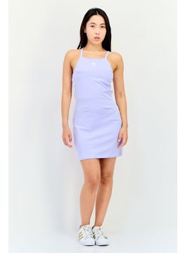 adidas Originals Women Sportswear Fit Sleeveless Outdoor Dress, Lavender  - Image 3