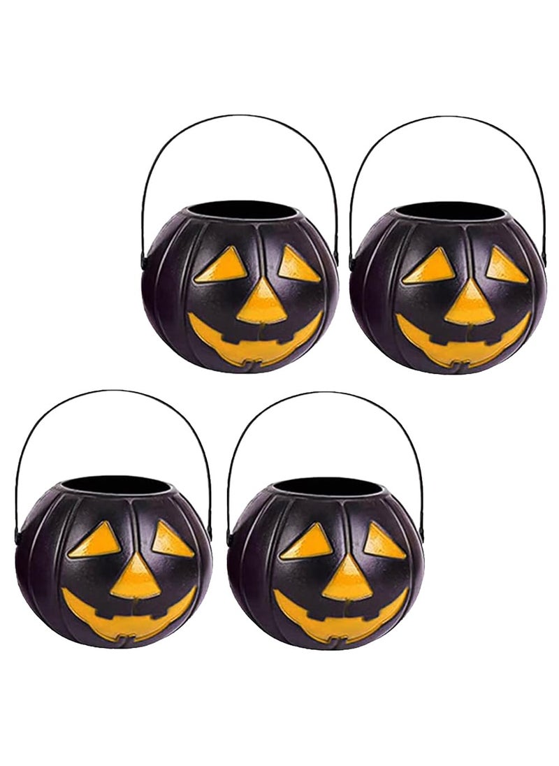 Sage Square Sage Square Get in the Halloween spirit with our festive Black Pumpkin baskets! Perfect for trick-or-treating or as a decorative touch for your spooky festivities. (Pack Of 4) 