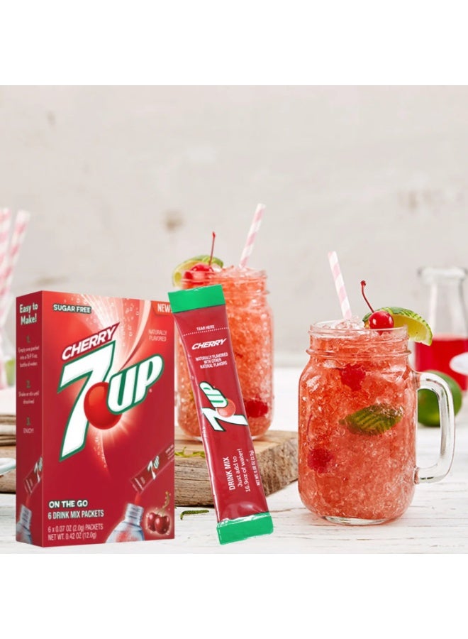 7UP Powder Drink Mix Sugar Free Cherry (6 sticks) - Image 4