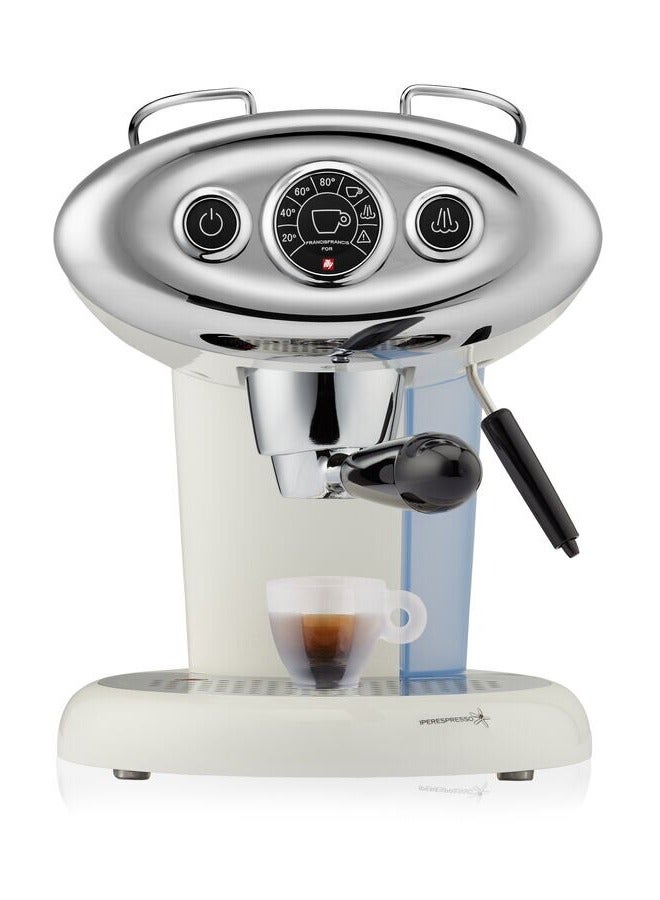 إيلي آلة القهوة Illy X7.1 iperEspresso، باللون الأبيض | تصميم إيطالي كلاسيكي، مضخة بقوة 15 بار، رغوة الحليب | متوافقة مع كبسولات illy iperEspresso - Image 2