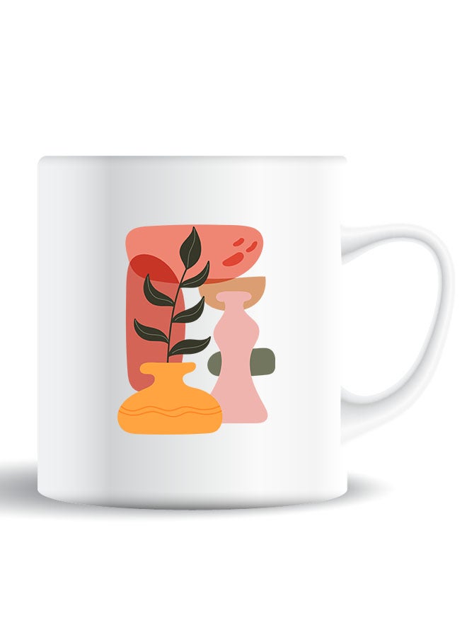 Theodor Premium Quality Two Sided Printed Coffee Mug Tea Cup Vase Leaf For Home Office, Kids Men Women - Image 1
