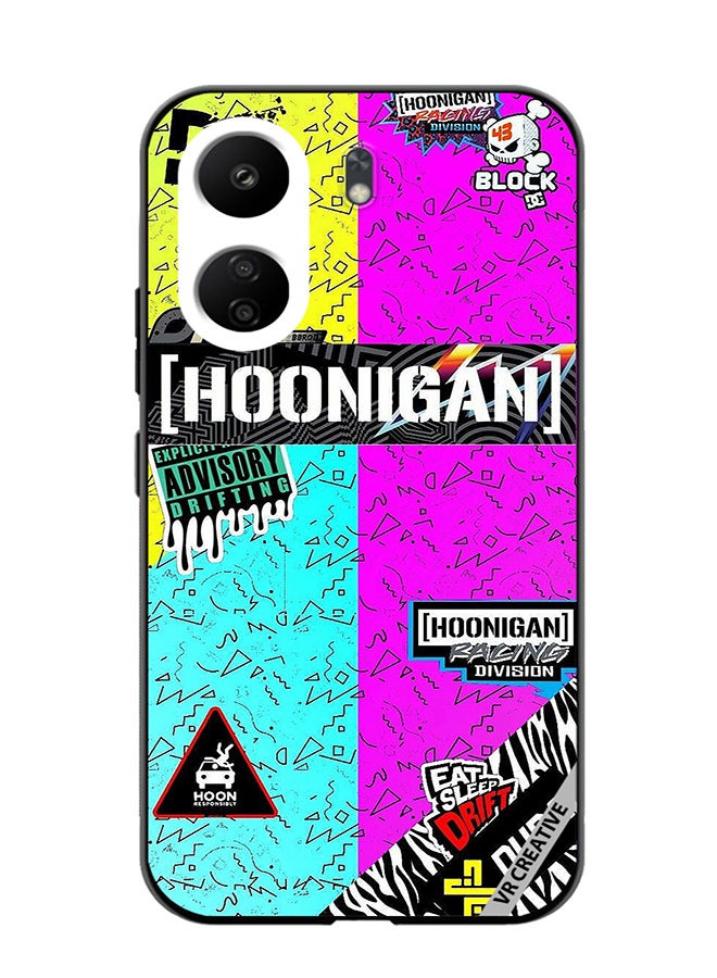 VR CREATIVE Protective Case Cover For Xiaomi Redmi 13C Multiple Logo Design  Multicolour - Image 1