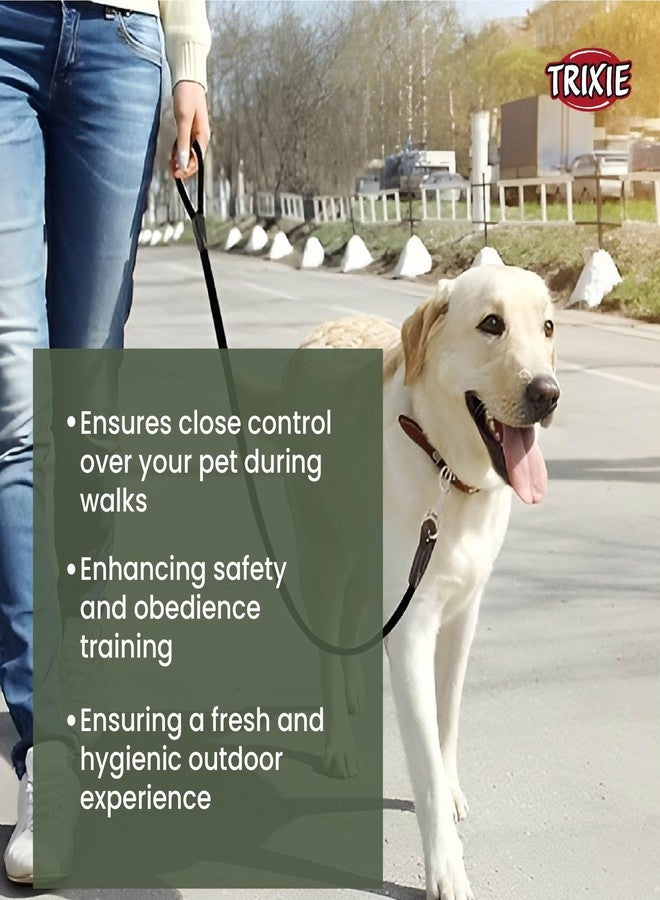 Trixie Premium Anti Slip Padded Handle Long Dog Leash Durable, Comfortable and High Strength Dog Training Leash, 3.28 ft./25 mm (L-XL, Forest) - Image 5