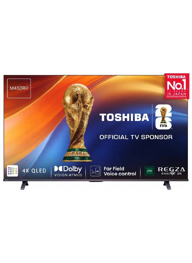 توشيبا تلفاز ذكي QLED 4K بحجم 65 بوصة، سلسلة M450RP - Image 1