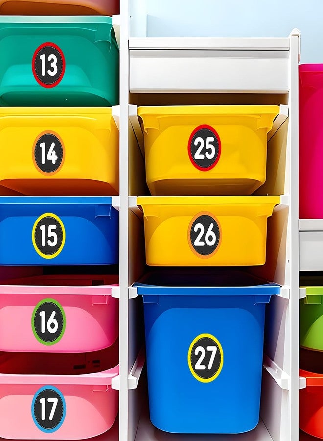 Creztail Number Spot Markers Stickers - 36PCS Number Stickers Classroom Decoration, Repositionable Vinyl Floor Numbers, Line Up Spots for Classroom Floor, Preschool, Daycare, PE, Activities (Multicolored) - Image 5