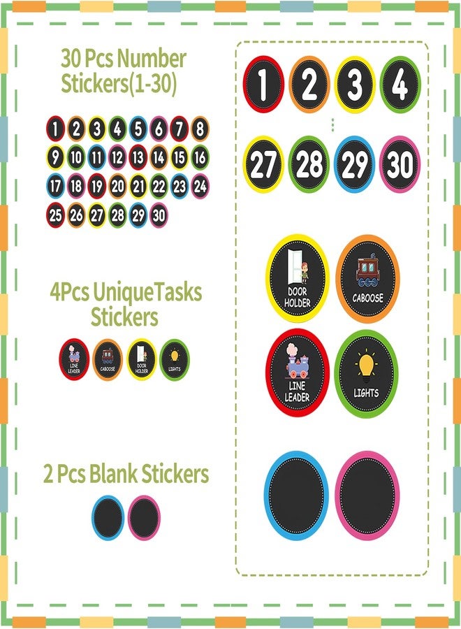 Creztail Number Spot Markers Stickers - 36PCS Number Stickers Classroom Decoration, Repositionable Vinyl Floor Numbers, Line Up Spots for Classroom Floor, Preschool, Daycare, PE, Activities (Multicolored) - Image 3