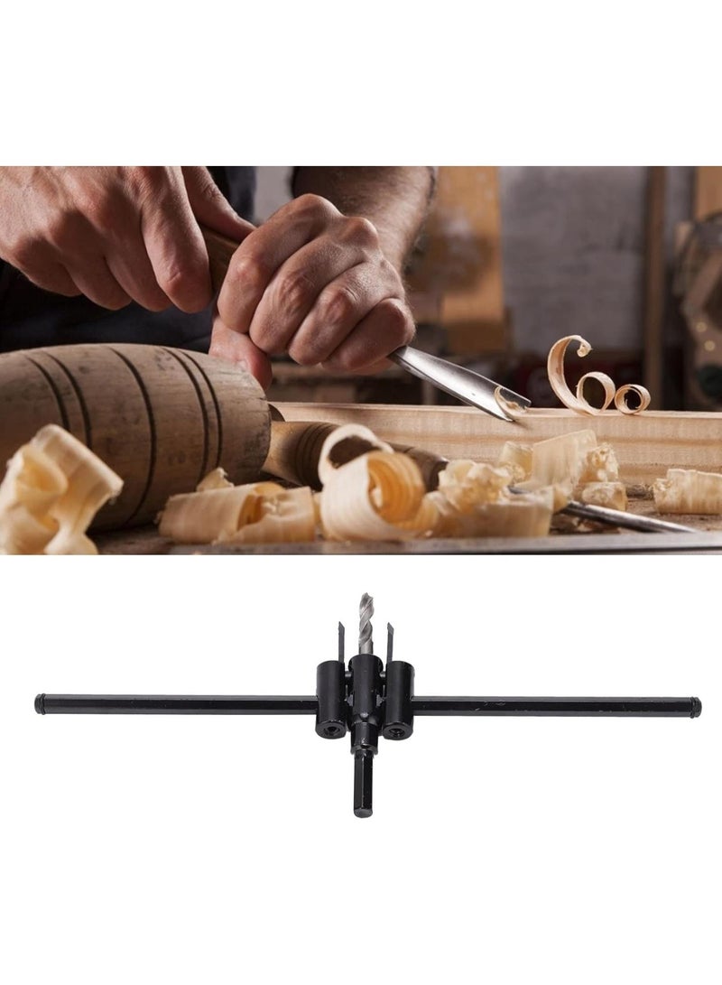 GGOOT Circle Hole Saw Cutter  Aircraft Type Hole Opener Adjustable Circle Saw Cutter Drill Bit for Woodworking, 30-300mm. Hardware Tool for Woodworking. - Image 3