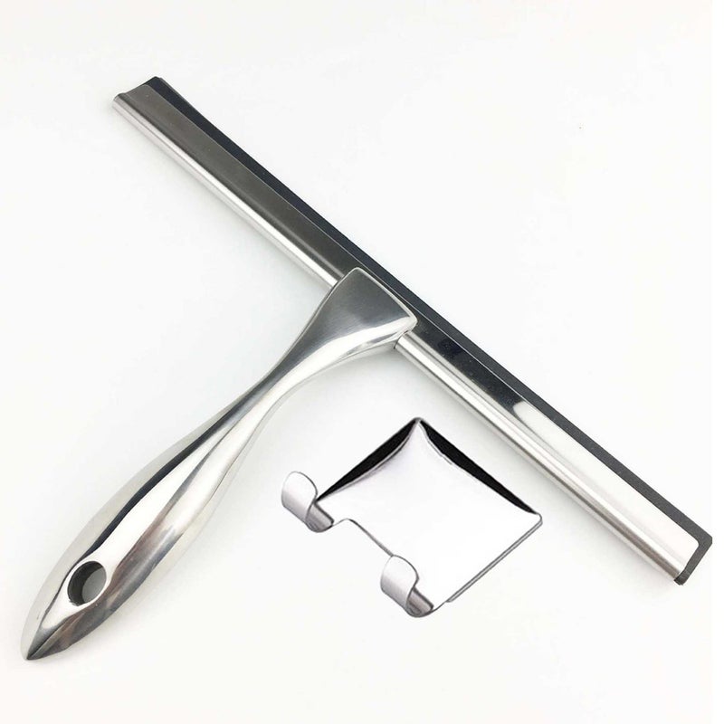 Manual Bathroom Wiper Zinc Alloy Window Scraper Glass Cleaner Glass Scraper Stainless Steel Wiper Glass - Image 2