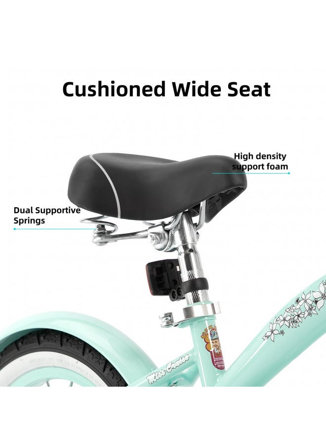JOYSTAR JOYSTAR 12 Inch Kids Bike with Training Wheels for Ages 2-4 Years Old Girls Bike Toddler Bike Beach Cruiser Kids Bicycle Green  - Image 4