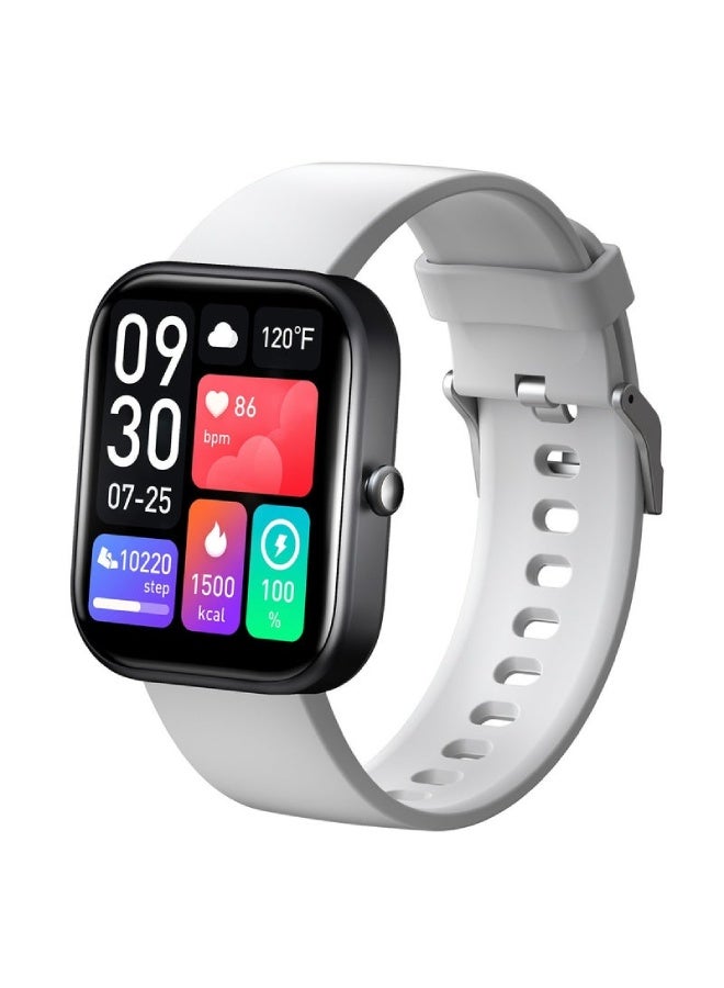 AROAQ GTS5 Smartwatch Call Version with Bluetooth Calling | 2.0" HD Full Touch Display, Heart Rate, SpO2 & Health Monitoring, Sports Modes, Waterproof Fitness Watch – Gray