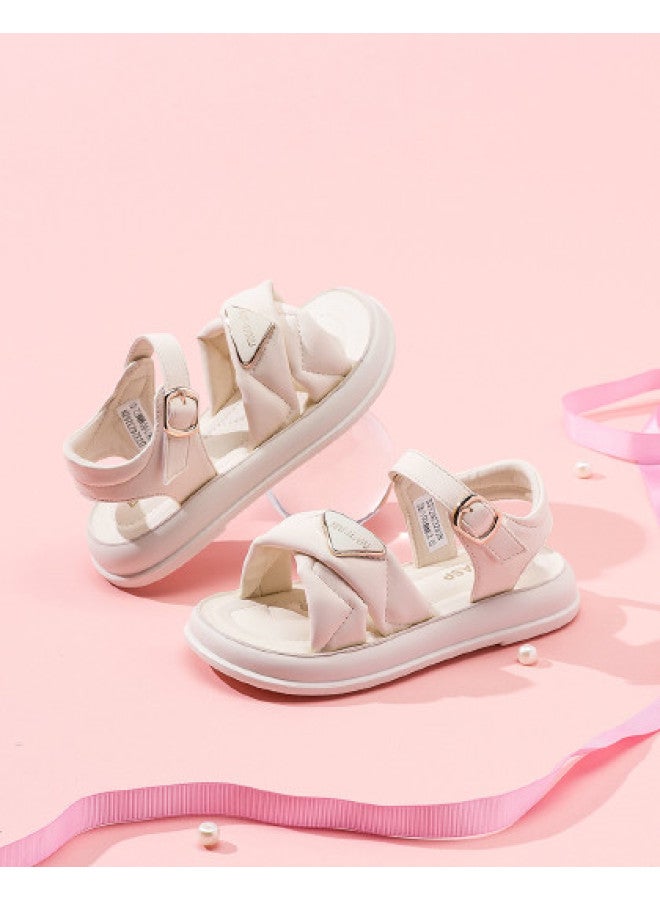 Bumblebee Girls' Princess Sandals Summer Breathable Soft Sole Open-toe Sandals For Toddler Kids Beach Shoes Big Girl - Image 1