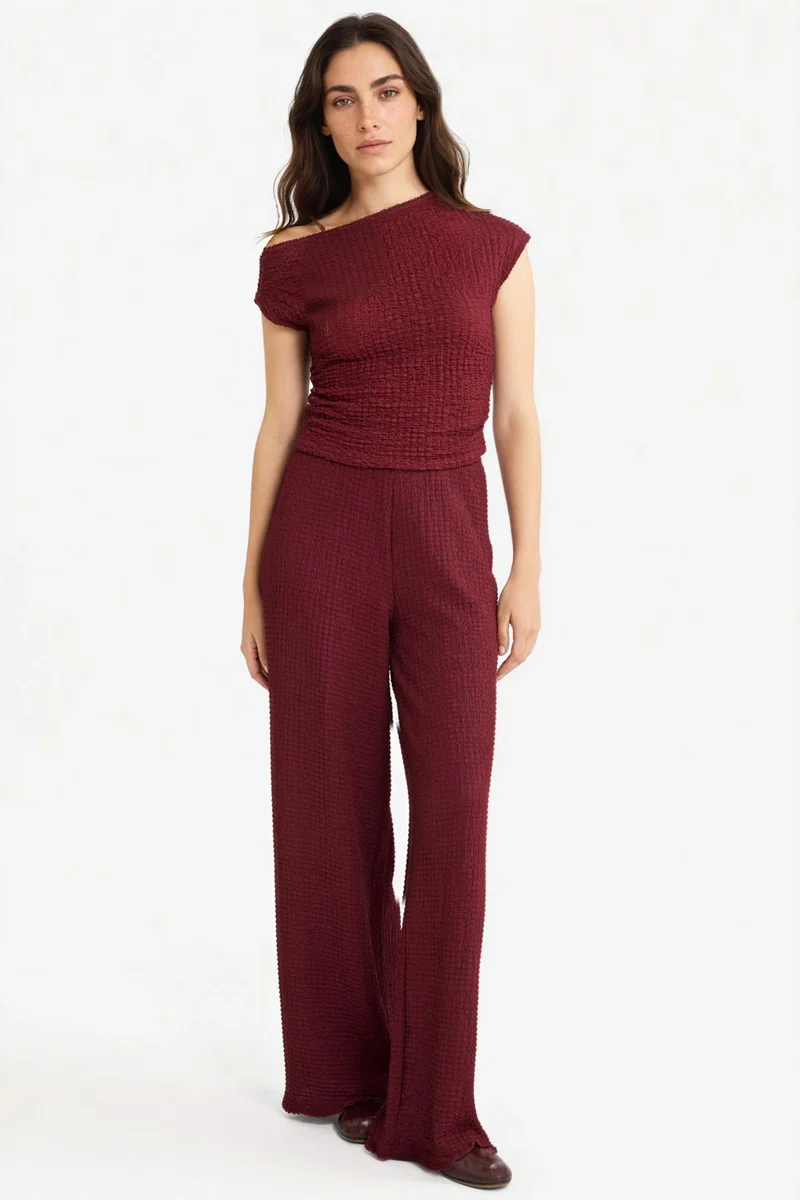 DeFacto Slim Fit One Shoulder Blouse
