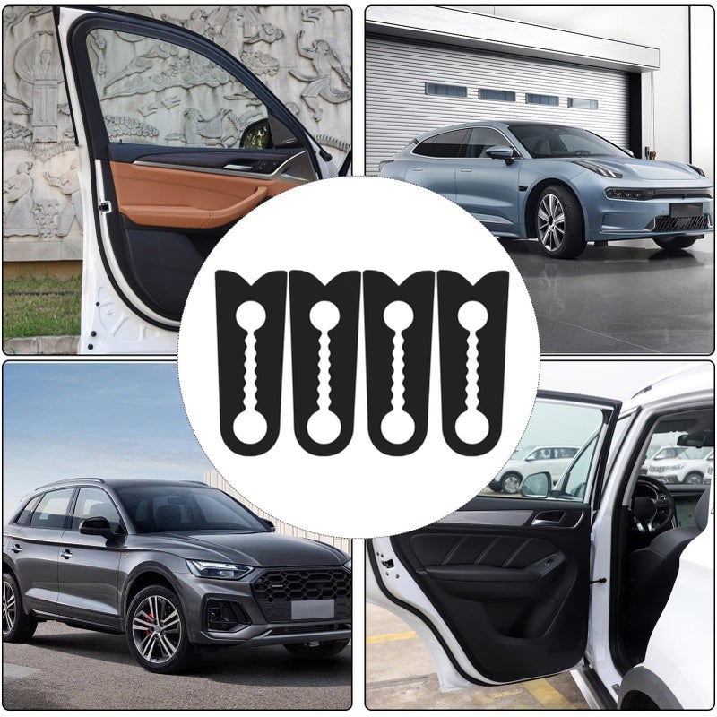 Black Automotive Door Buffer Shock Absorber 4 Piece Quiet Stopper Pad For Auto Truck RV - Image 5