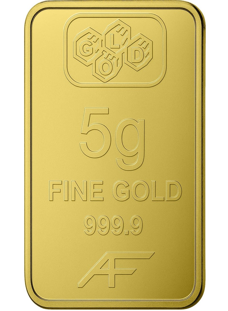 أل فردان 24 قيراط 5 جرام الفردان الإمارات (999.9 ٪ ذهب خالص)  - مع الفاتورة - Image 1