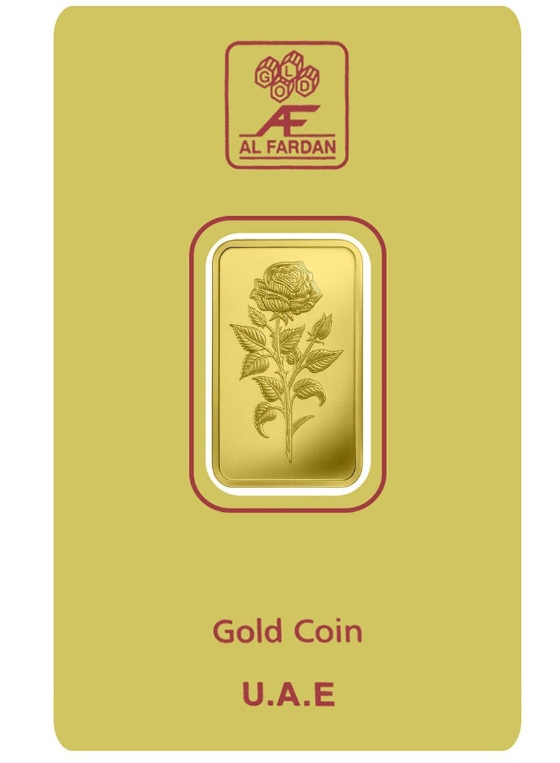 Al Fardan 24K Gold Bar 5 gram Gold Bar Al Fardan UAE (999.9% Pure Gold) - WITH INVOICE - Image 3