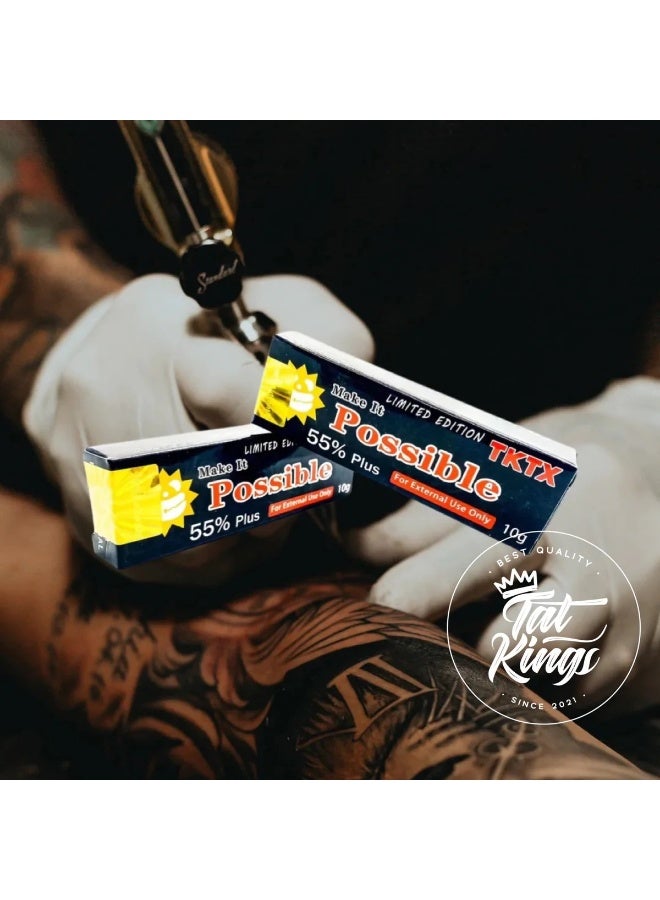 TKTX Numbing Cream Topical Anaesthetic 55% Numbing Cream - Deep and Fast Action - Painless Procedure - Tattoo Numbing Cream - Image 2