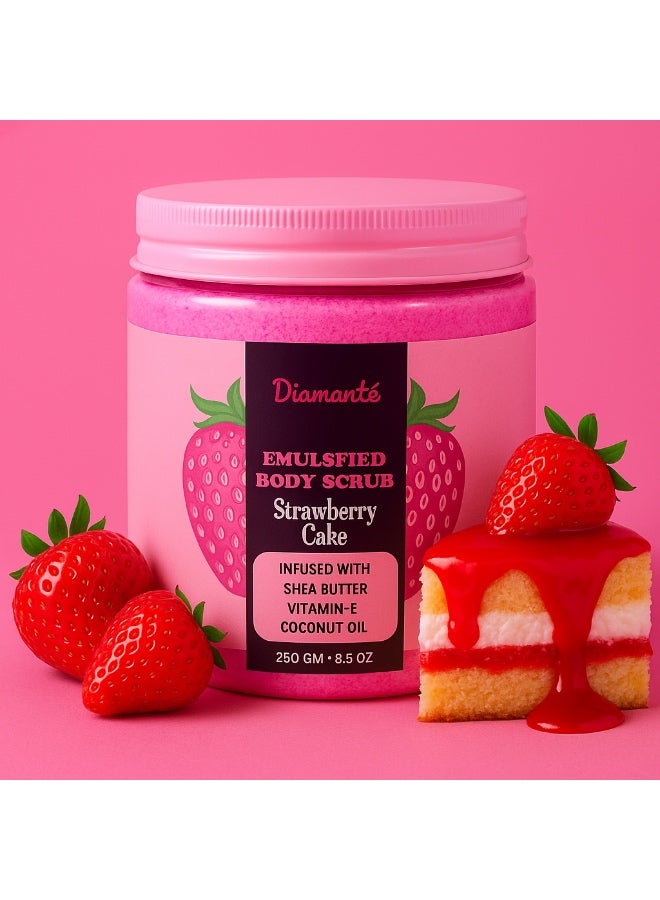 Diamantè Strawberry Cake Emulsified Body Scrub - Image 3