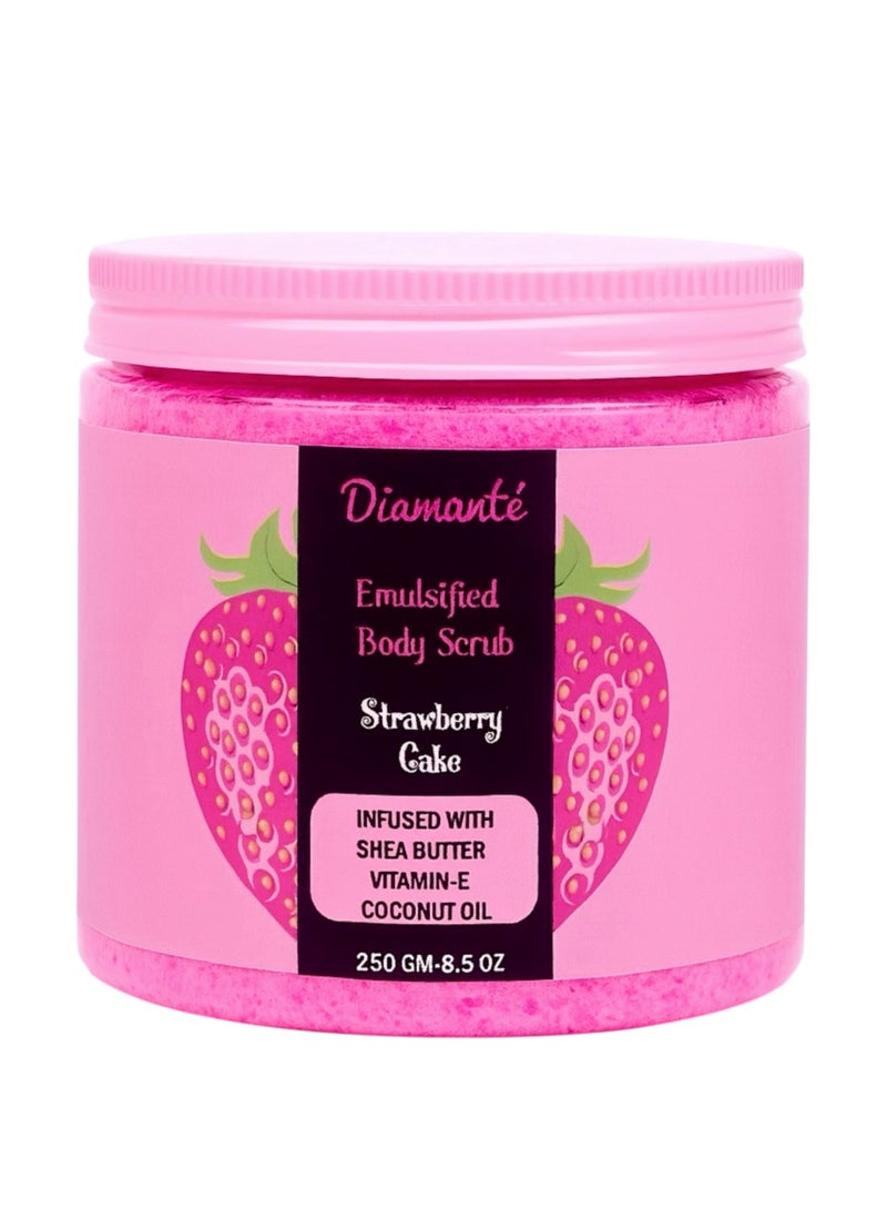 Diamantè Strawberry Cake Emulsified Body Scrub - Image 1