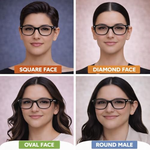 Dervin Blue Light Blocking Glasses Gaming Filter Transparent Square Eyeglasses for Eye Protection Men Women, Computer/Tablet/Laptop/Mobile/TV, Anti-blue & Anti eyestrain (Shiny Black) - Image 5