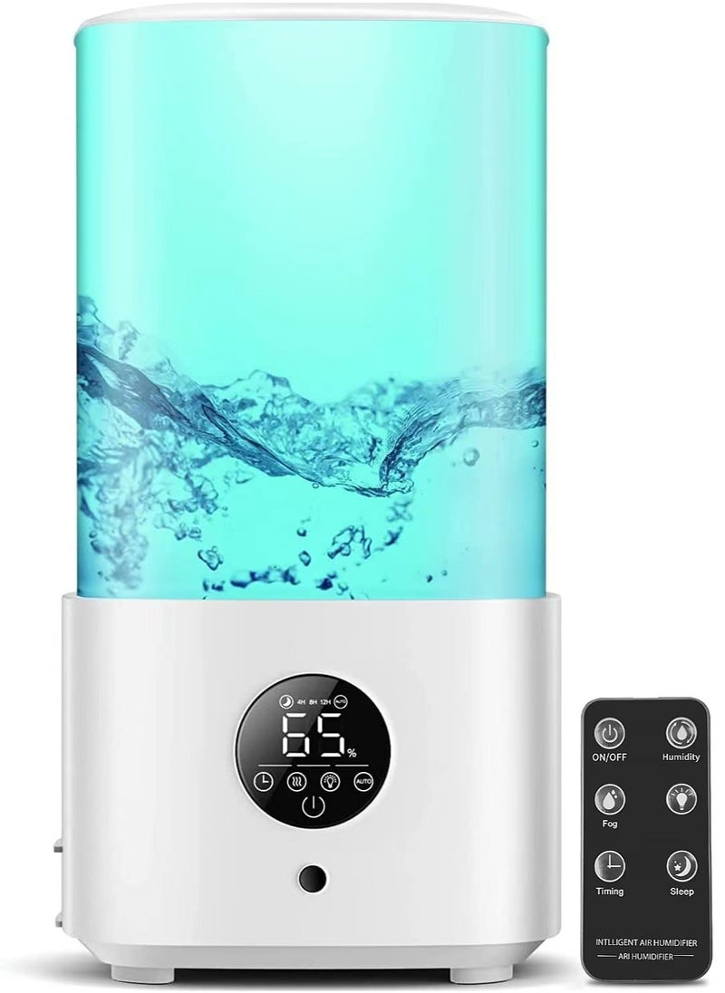 Baeskii Baeskii 2.5L Humidifiers for Bedroom with Night Light, Cool Mist Humidifier for Home, Office & Plant, Auto-Off, Up to 38H for 20 ㎡, Quiet Operation with 360° Rotation Nozzle 