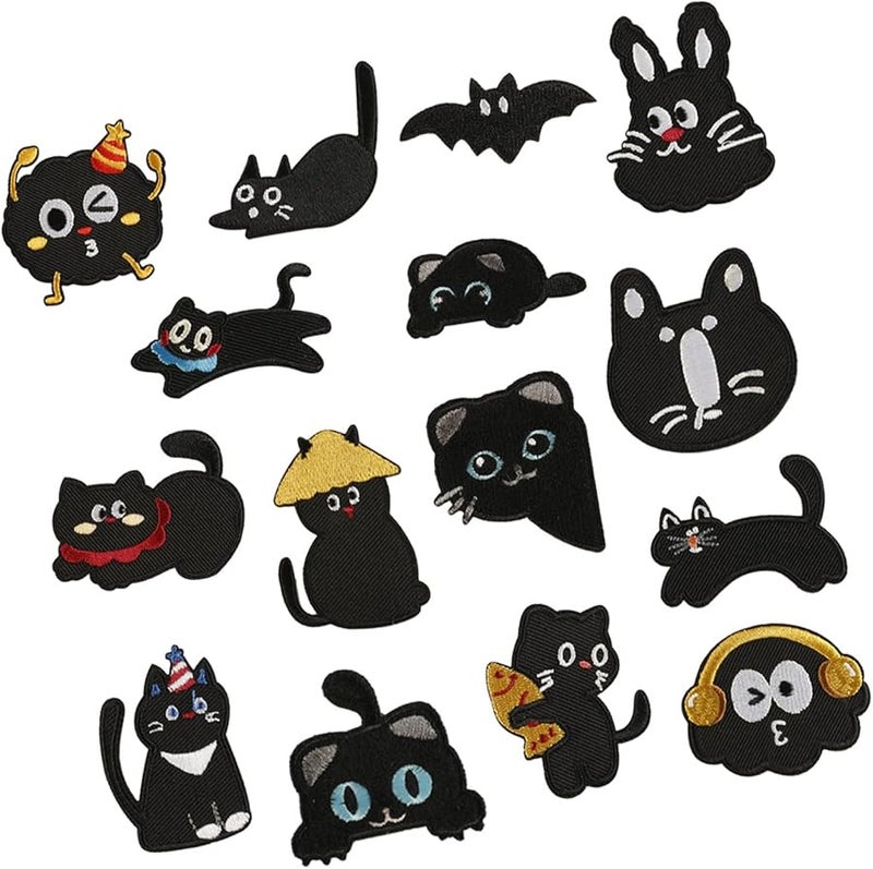 ملصقات حيوانات كرتونية قابلة للكي للملابس والحقائب والقبعات تطريزات زخرفية - Image 1